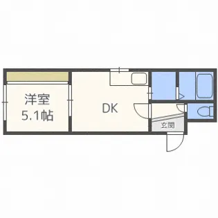 North West IR【3階】の間取り