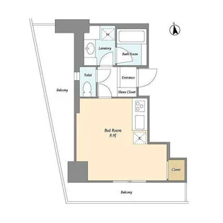 東京都渋谷区代々木5【マンション】の間取り