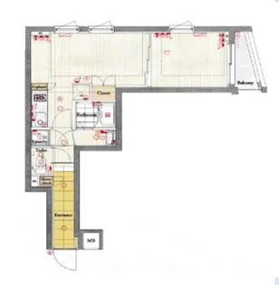 ビバリーホームズ北新宿【4階】の間取り