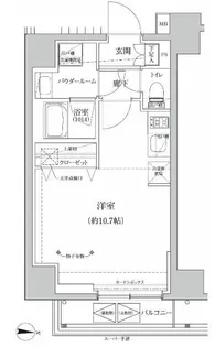 RELUXIA本所吾妻橋III【10階】の間取り