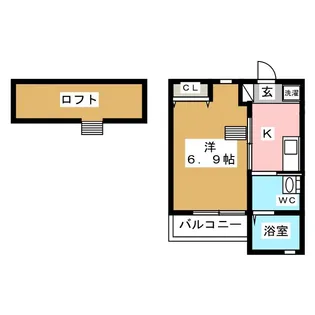 レクエルドアカネ【2階】の間取り