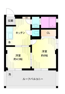第1三笠マンション【5階】の間取り