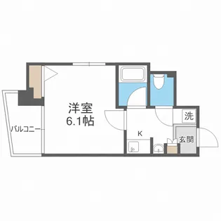 エイペックス大手通【9階】の間取り