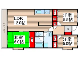 センチュリーキャニオン【4階】の間取り