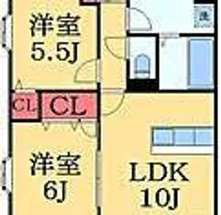 リバティー寿【1階】の間取り