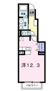 スウィートI【1階】の間取り