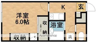 ユトリロ坪井町【1階】の間取り