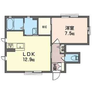グリーンセント E棟【1階】の間取り