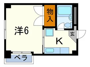 グリ-ンビラ北町【3階】の間取り