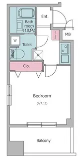 レジディア神楽坂【3階】の間取り