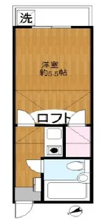 レオパレス千駄木B棟【1階】の間取り