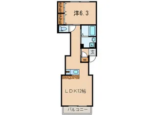 メゾン・ド・ビトウ【2階】の間取り