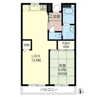 ファミネス三沢【1階】の間取り