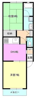 ヴィラ辻堂【2階】の間取り