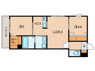 リュエル戸越【3階】の間取り