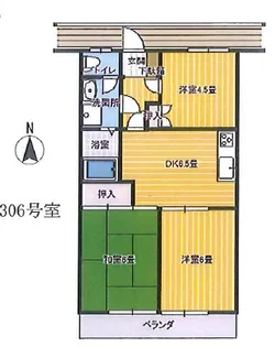 シャトレー澤宏【3階】の間取り