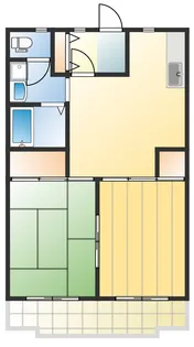 ユーコート鶴見【1階】の間取り
