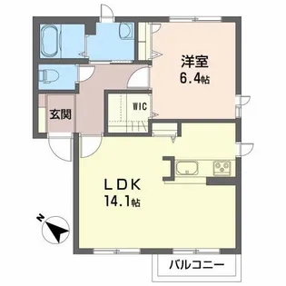 シャーメゾンさくら A【1階】の間取り