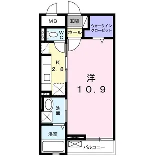 サニーウェル長嶺【2階】の間取り