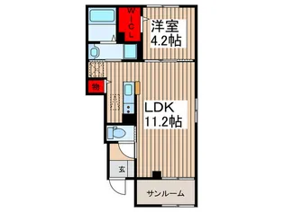 コンフォート ヒル【1階】の間取り