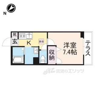 シャーメゾン忠彦根【1階】の間取り