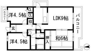 アルビス寺本10号棟【4階】の間取り