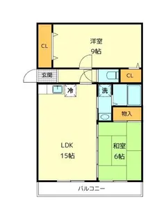 ルネスベルエールB棟【1階】の間取り