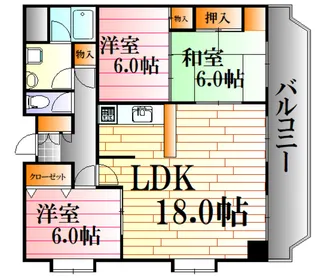 メモリーさくら【3階】の間取り
