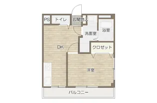 スカイコーポ都丘【4階】の間取り