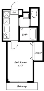シャレイ学芸大学【4階】の間取り