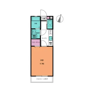 アフェット道場南【1階】の間取り