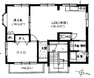 芦屋市伊勢町 サニーサイド伊勢町3階【3階】の間取り