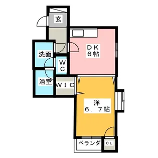 サンコート西日置【3階】の間取り