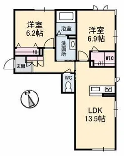 グラン ヘリテージ【1階】の間取り
