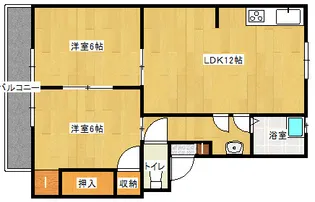 東雲マンション【2階】の間取り