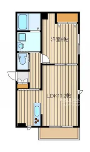 ベルクオーレ武蔵野【1階】の間取り