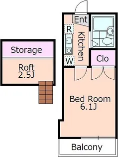あかるハイム18【1階】の間取り