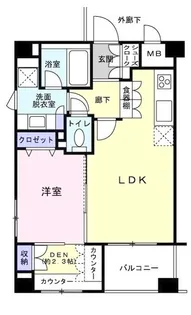 レジデンシャルステートタワー南千住【2階】の間取り