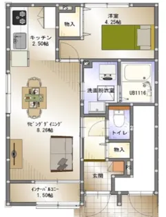 YDM【1階】の間取り
