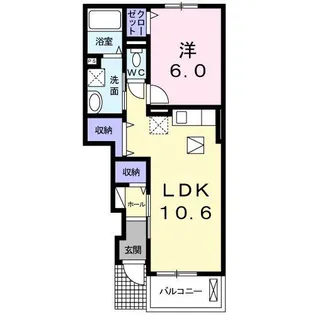 エスペランサ旭【1階】の間取り