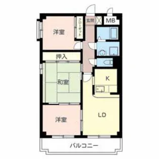 セントラヴィーヌ山手【2階】の間取り