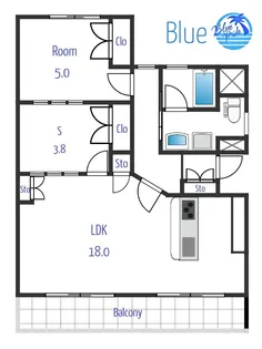 ユニハイム鎌倉【4階】の間取り