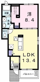 レジデンス・ノーブル【1階】の間取り