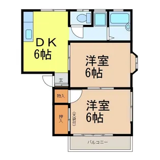 フラワーハイツ(東城南)【1階】の間取り