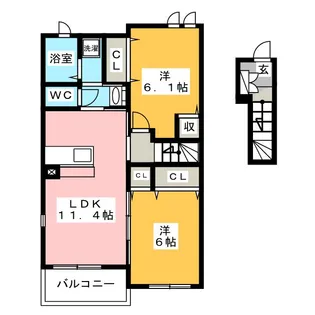 アルバーダ【2階】の間取り