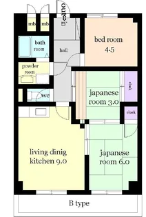 サンモール広島【8階】の間取り