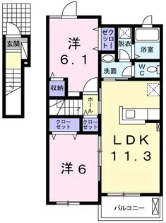サンリット【2階】の間取り