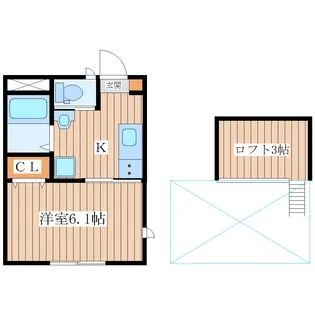 シャリオ北山【1階】の間取り