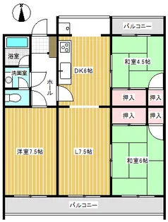 取手マンション【5階】の間取り