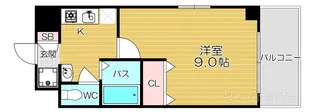 Mプラザ長堀【10階】の間取り
